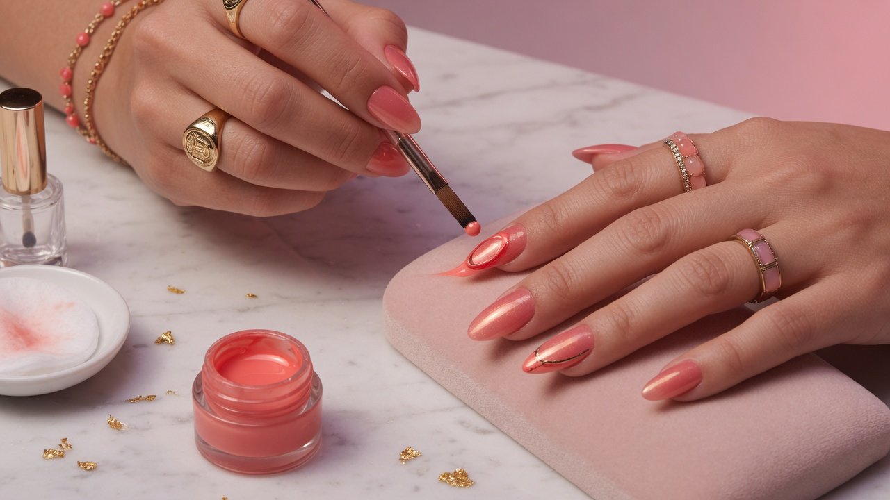 Shellac manicure at Lovely Nails