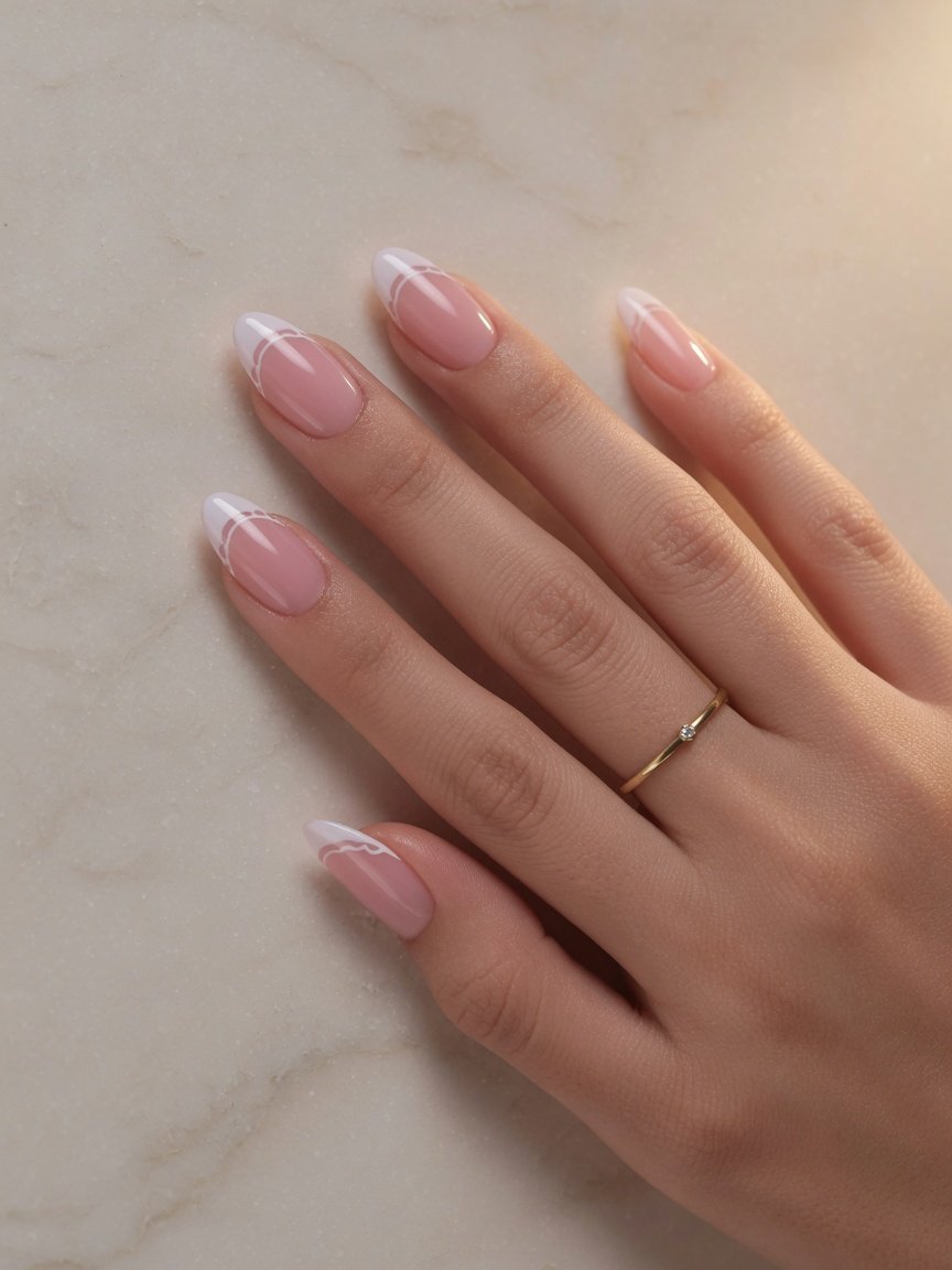 Cuticle oil being applied during natural nail care